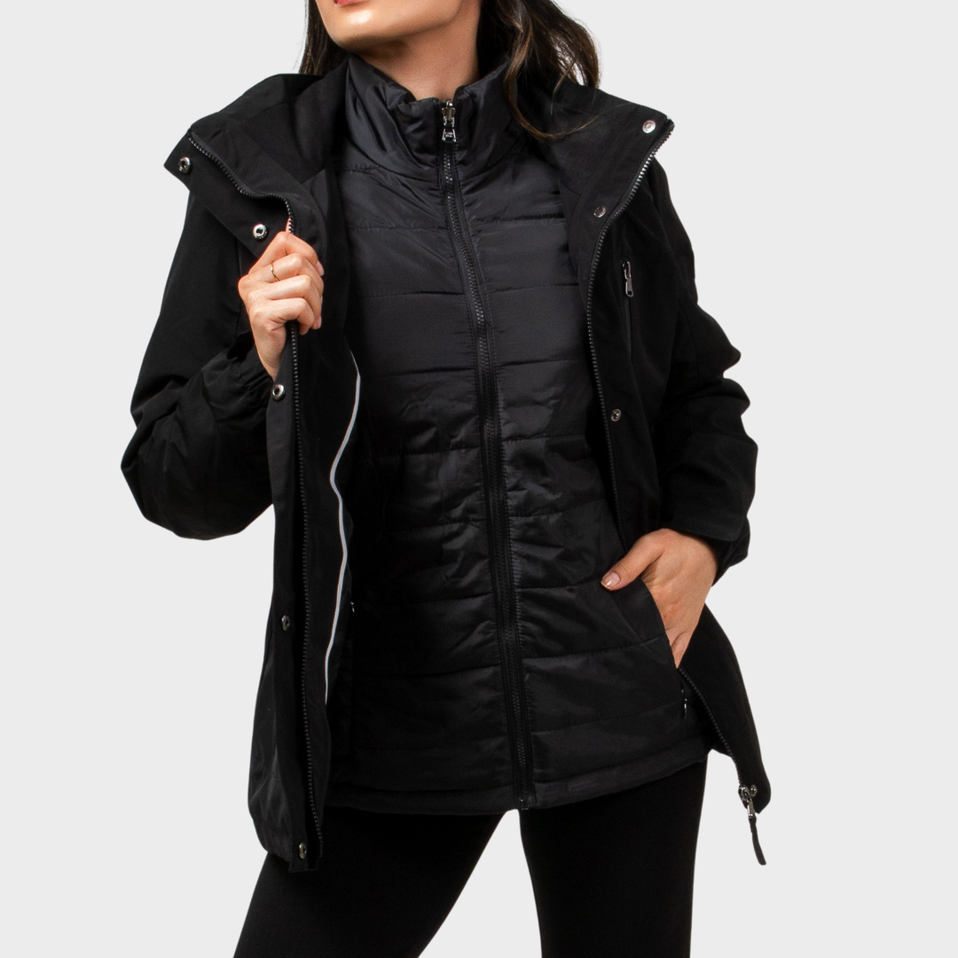 CK Black 3IN1 Water Resistant Coat