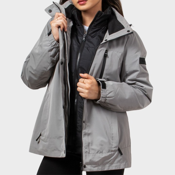 CK Grey 3IN1 Water Resistant Coat