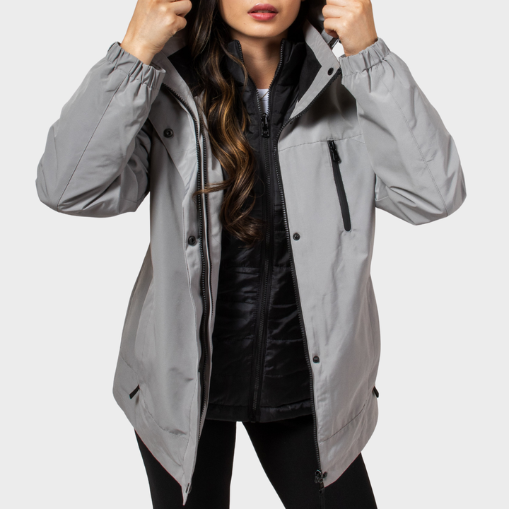 CK Grey 3IN1 Water Resistant Coat