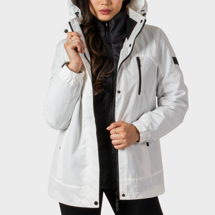 CK White 3IN1 Water Resistant Coat