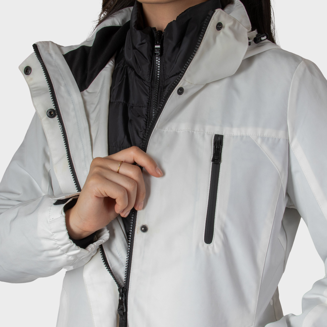 CK White 3IN1 Water Resistant Coat