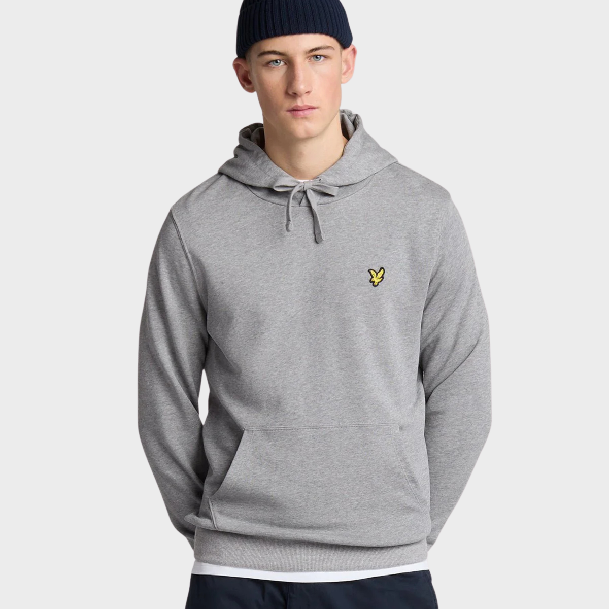 Mens Light Grey Lyle & Scott Hoodie