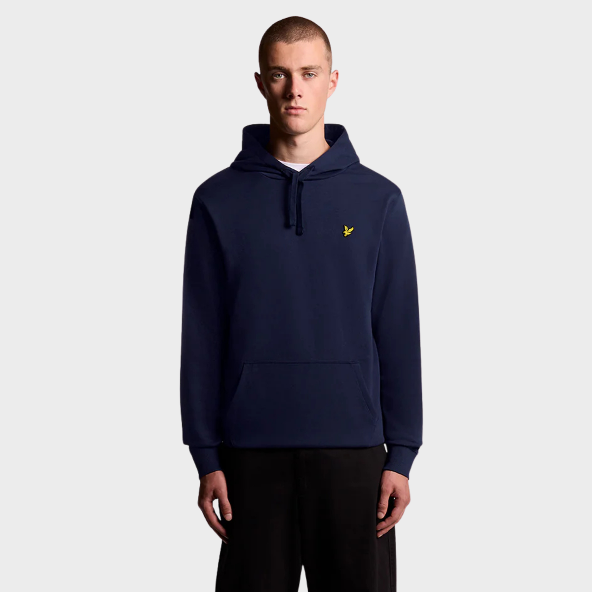Mens Navy Contrast Lyle & Scott Hoodie