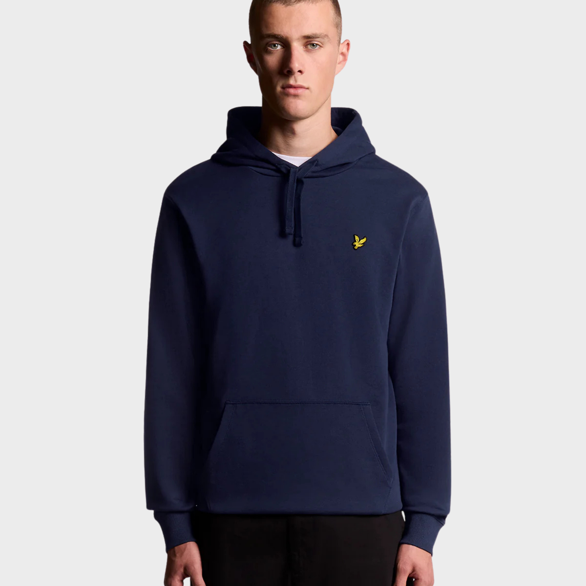 Mens Navy Contrast Lyle & Scott Hoodie