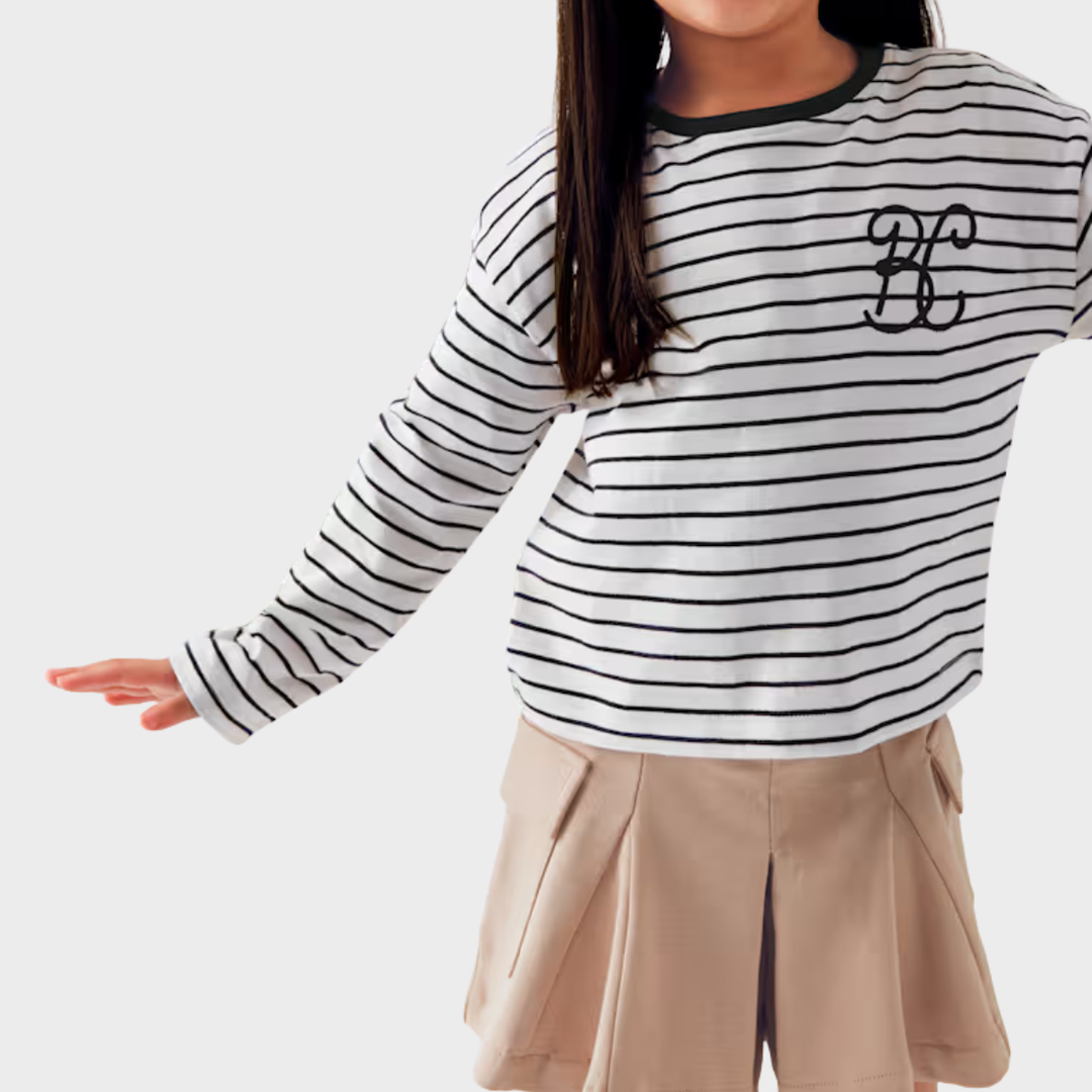 Girls Striped Top (2Y-10Y)
