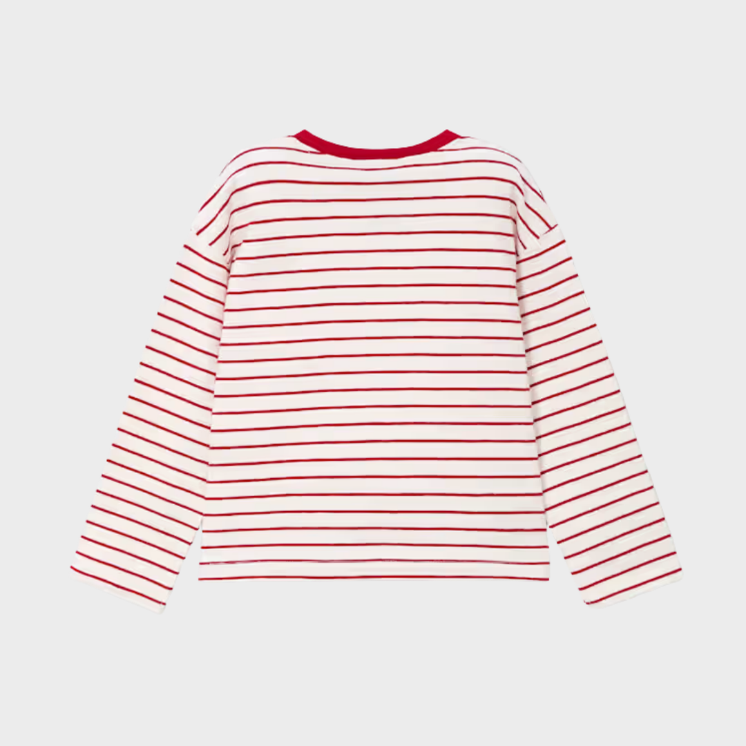 Girls Striped Top (2Y-10Y) KITO2634