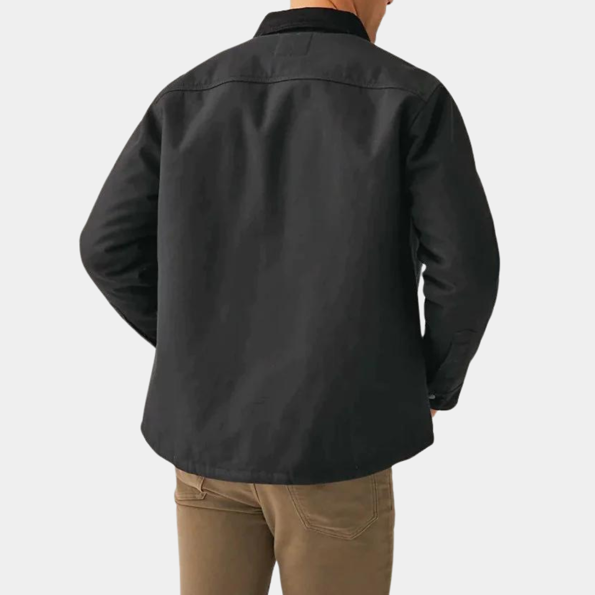 Mens Canvas Borg Lined Shacket with Stormwear from You Know Who's