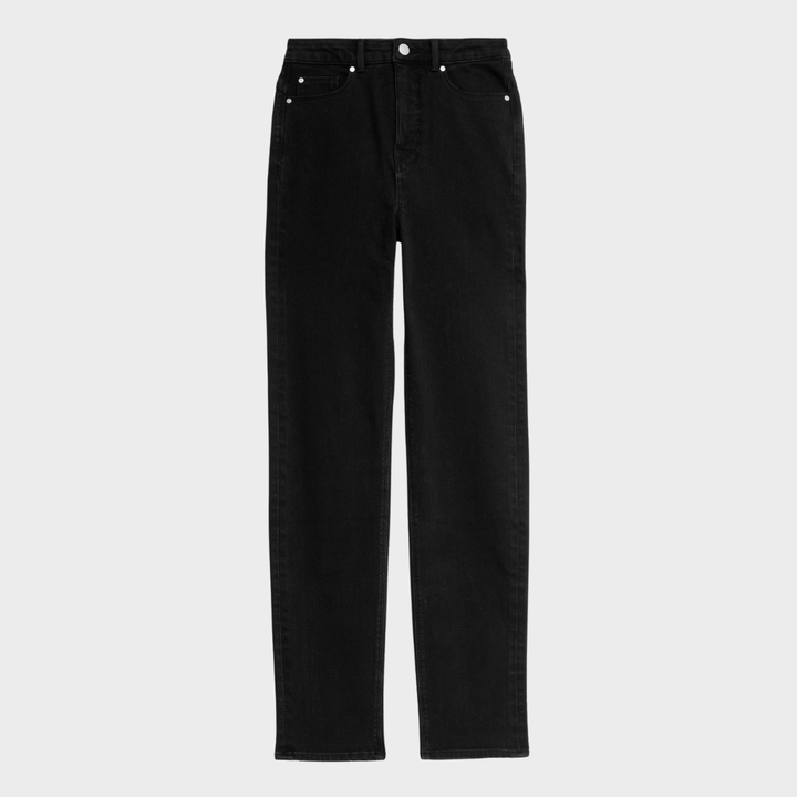 Magic High Waist Straight Leg Jeans Black