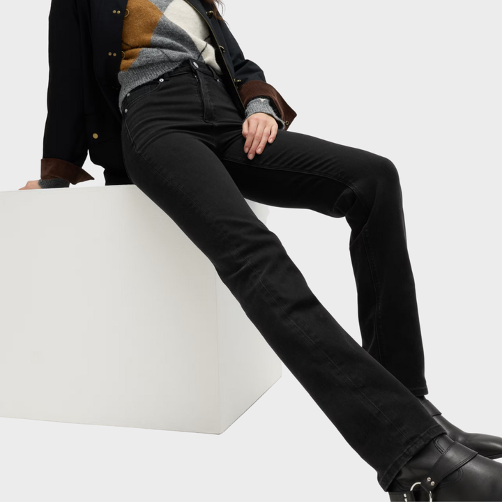 Magic High Waist Straight Leg Jeans Black