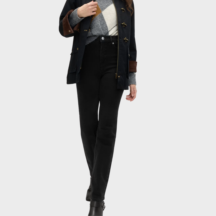 Magic High Waist Straight Leg Jeans Black