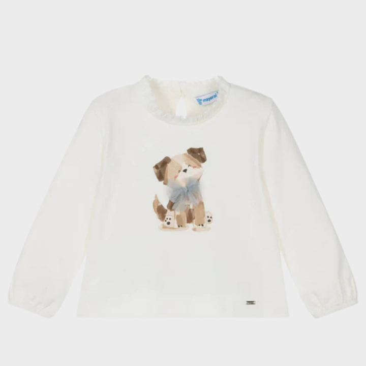 Girls Dog with Bow Top (6M - 4Y)