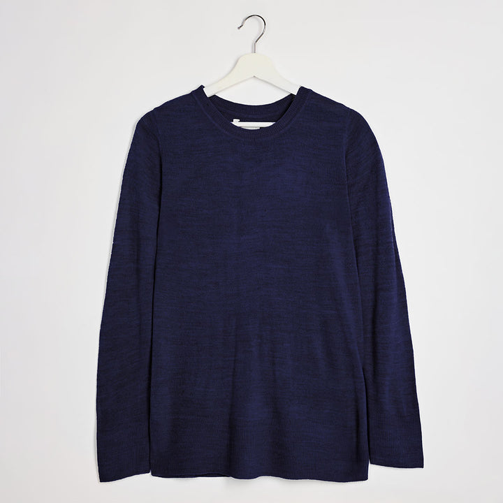 Ladies Navy Crew Jumper