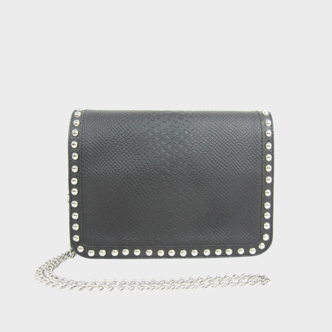 Croc Bag With Stud Detail