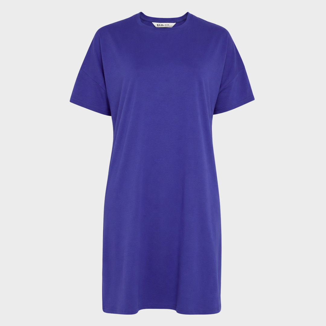 Ladies Cotton Overslept Blue Nightdress