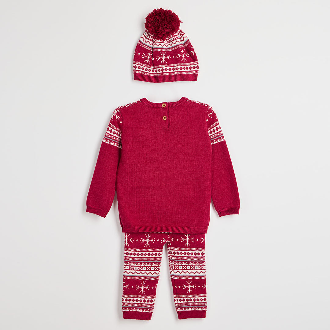 Babies Knitted Fairisle Set
