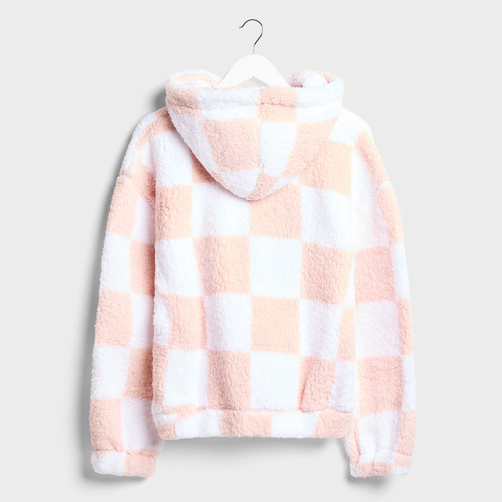 Saint and Sinner Ladies Checked Zip Fleece