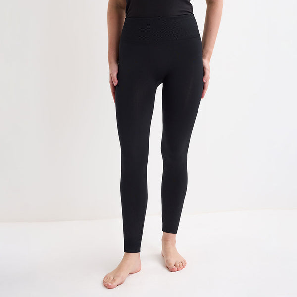 Black High Waisted Fleece Lined Leggings
