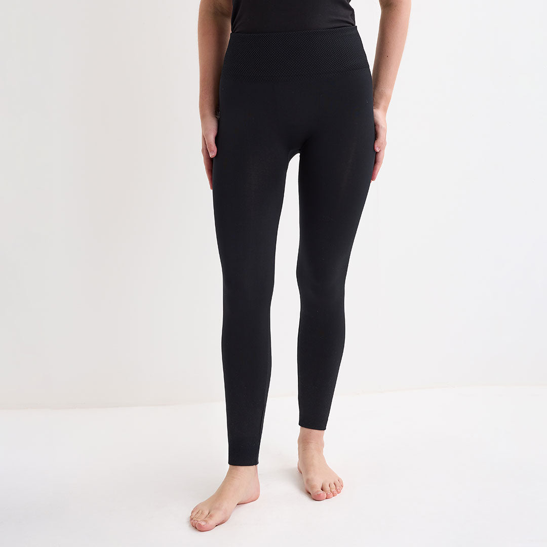 Black High Waisted Fleece Lined Leggings