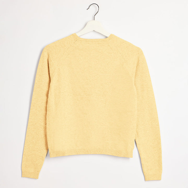 Girls Lemon Knitted Cardigan