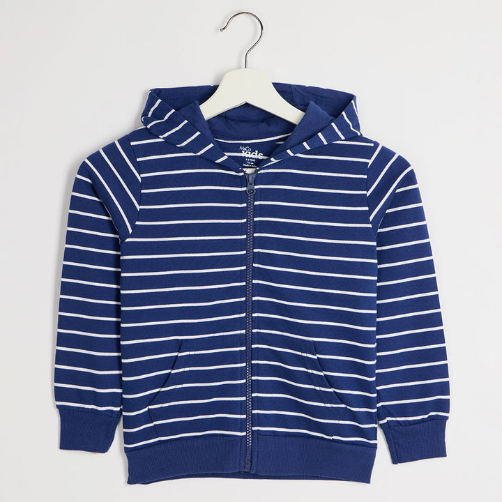 Kids Striped Zipper