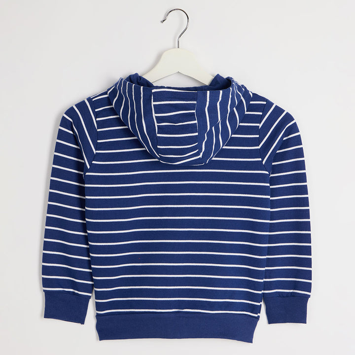 Kids Striped Zipper