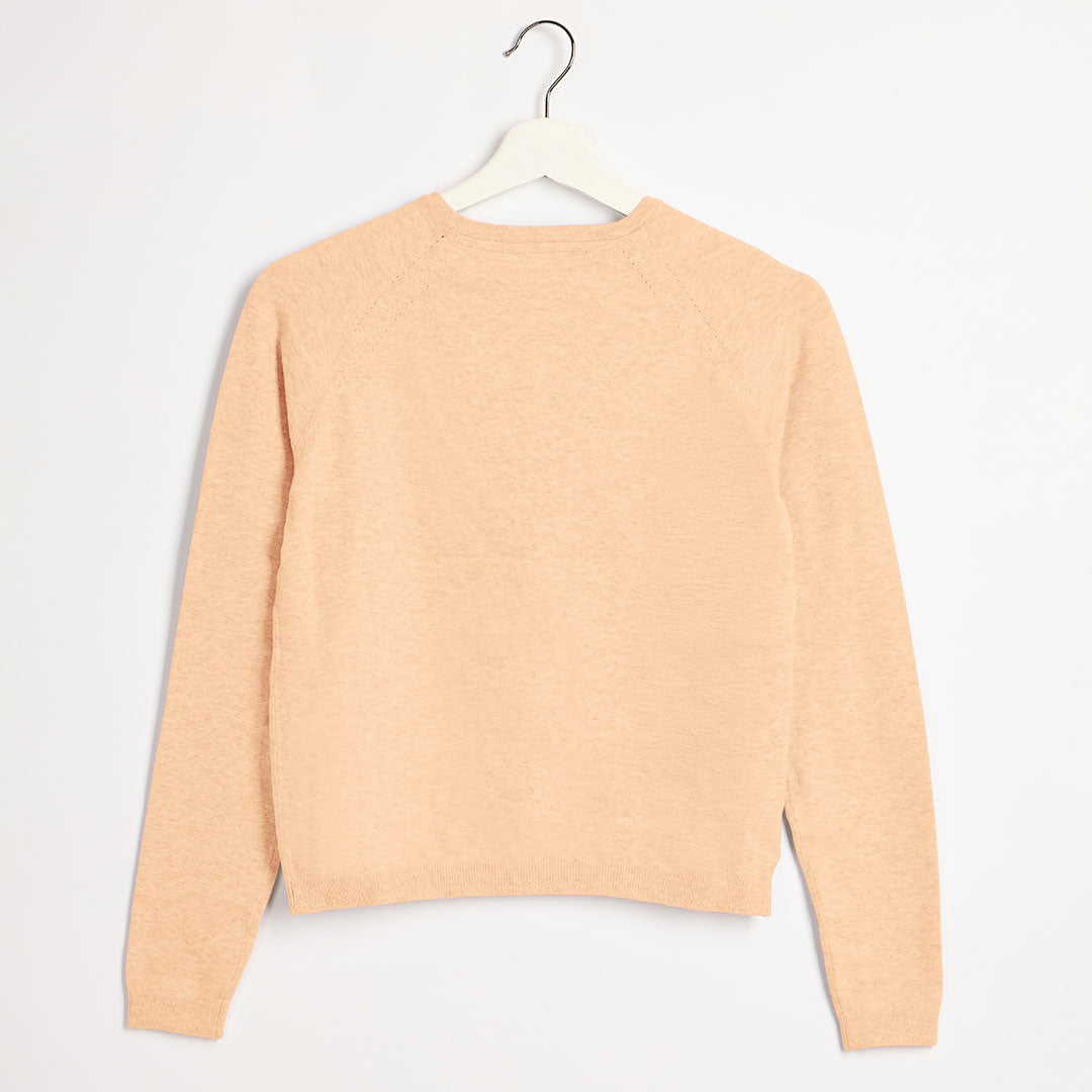 Girls Tangerine Knitted Cardigan