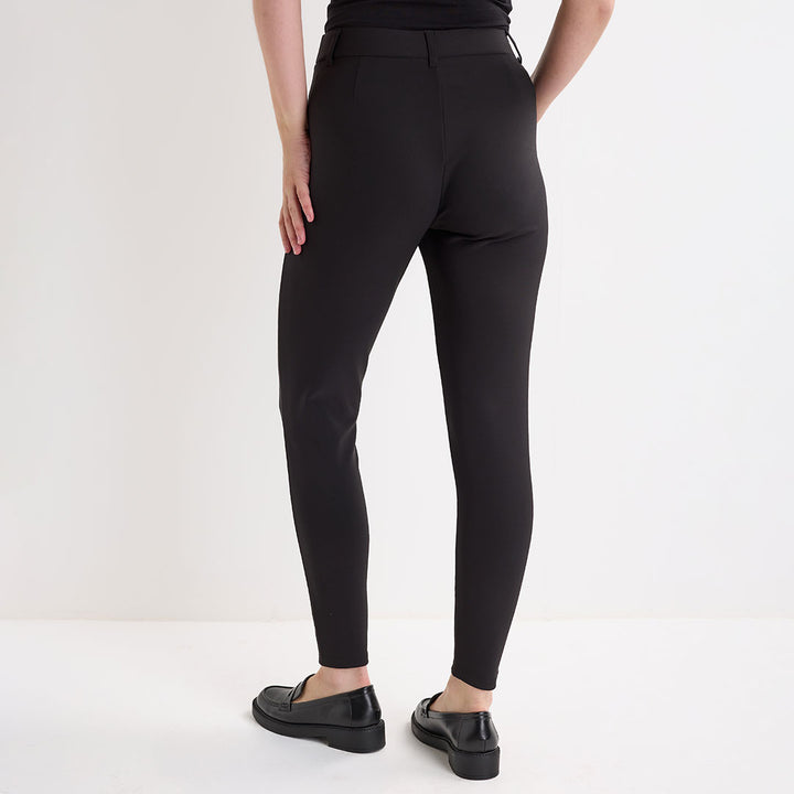 Ladies Black Elastic Waist Trouser