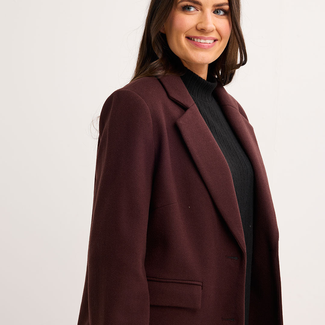 Ladies Single Breasted Formal Coat