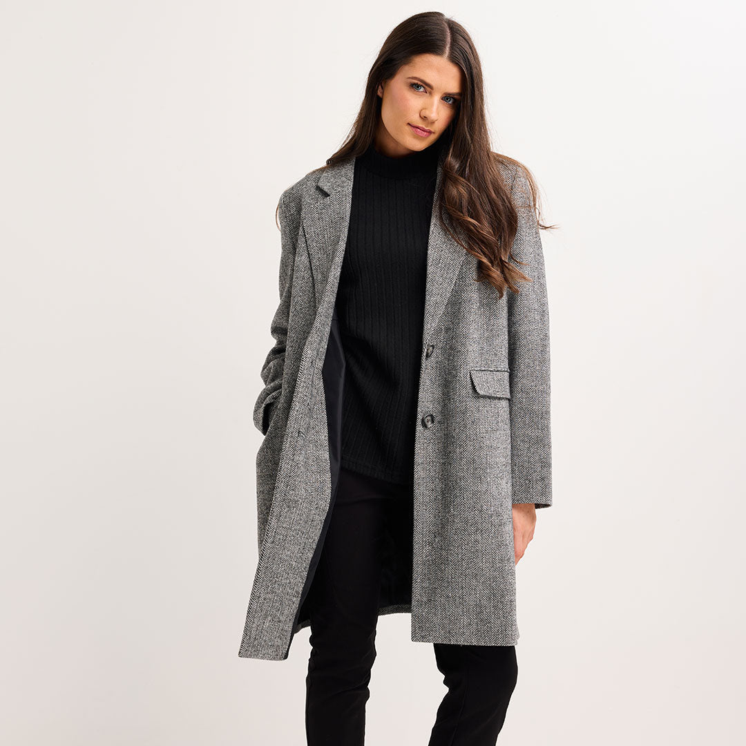 Ladies Checked Coat
