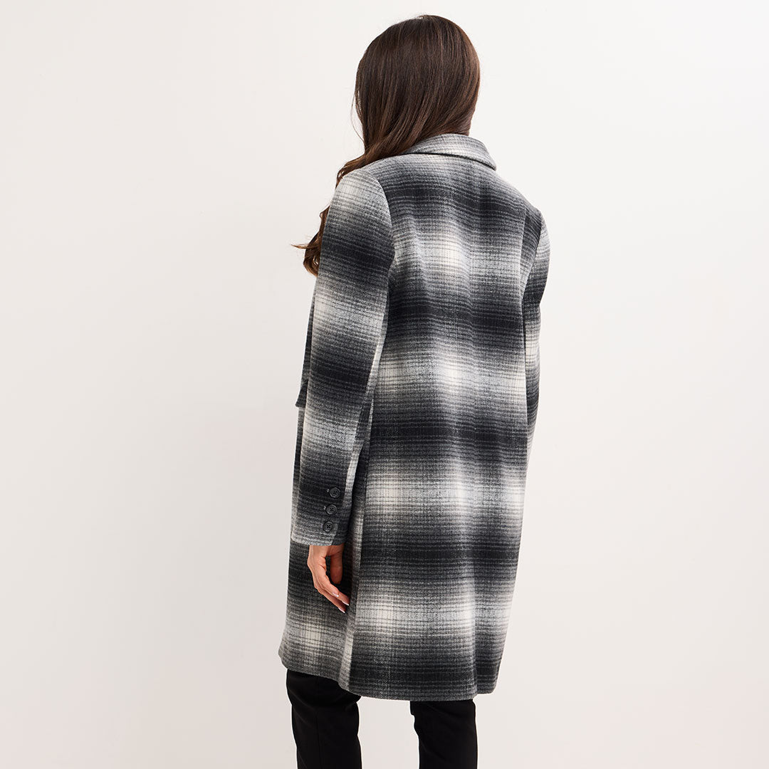 Ladies Checked Coat