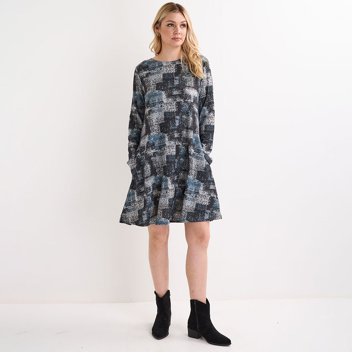 Ladies Patchwork A-line Dress
