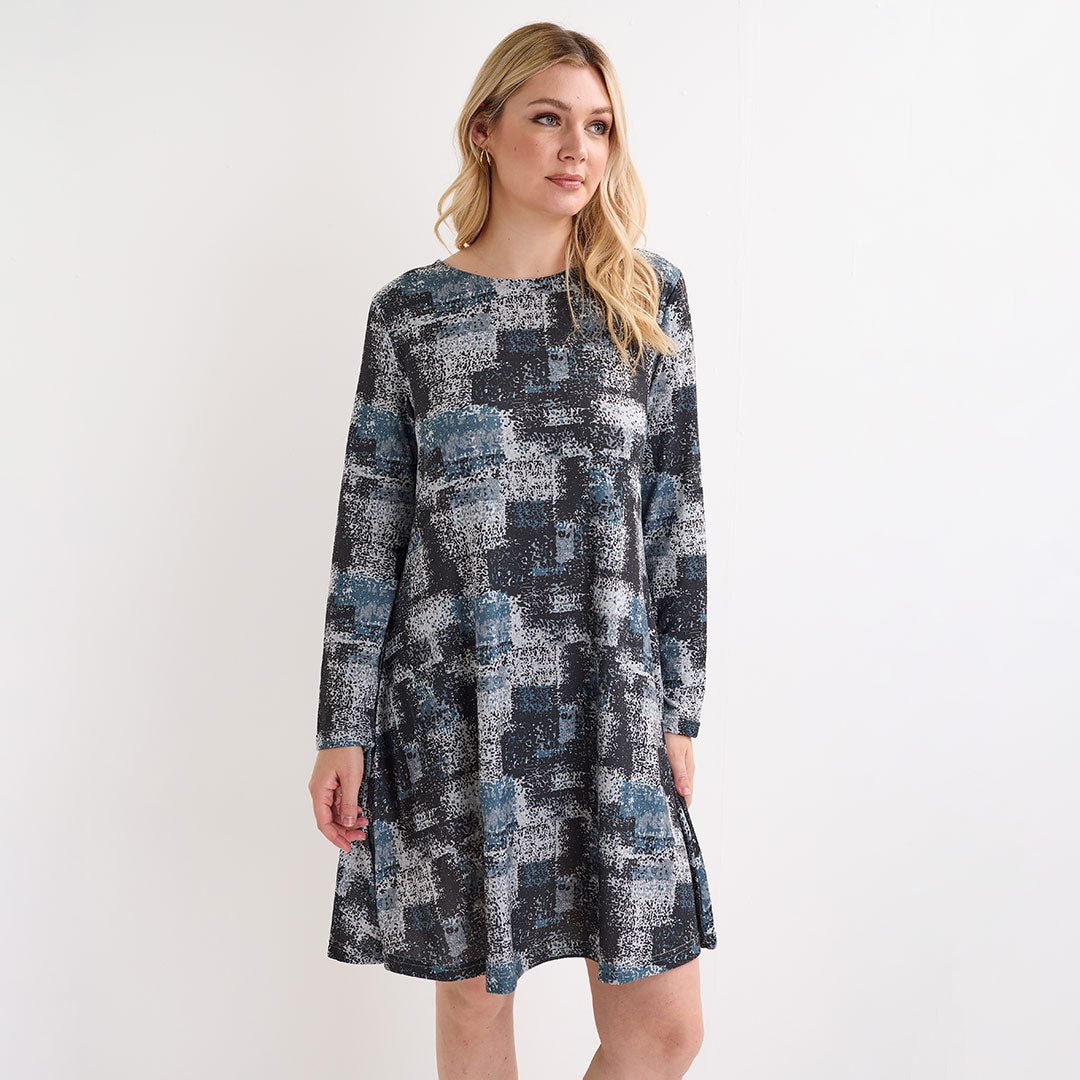 Ladies Patchwork A-line Dress