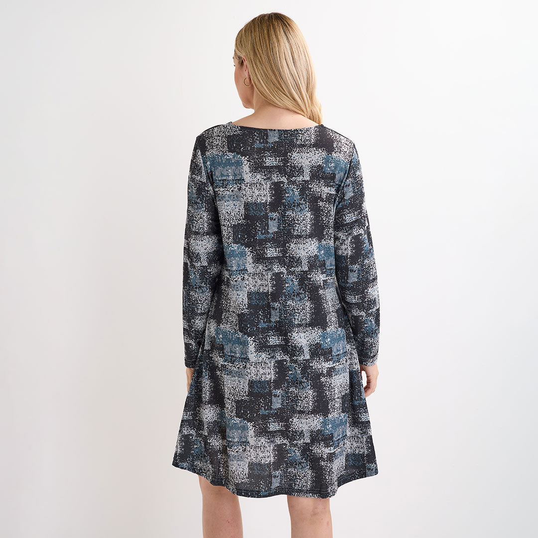 Ladies Patchwork A-line Dress