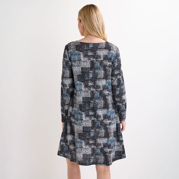 Ladies Patchwork A-line Dress