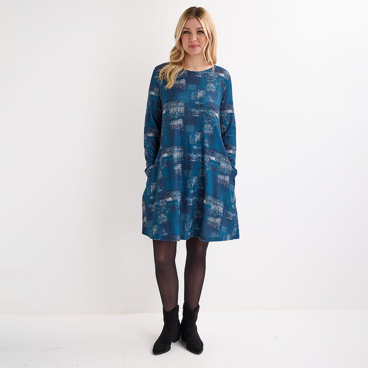 Ladies Patchwork A-line Dress