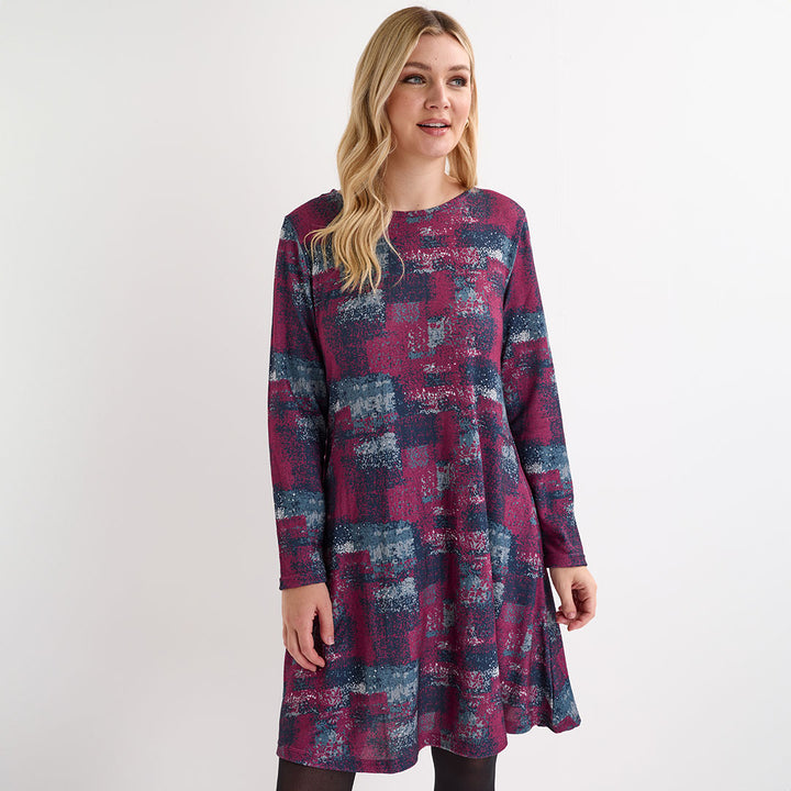 Ladies Patchwork A-line Dress