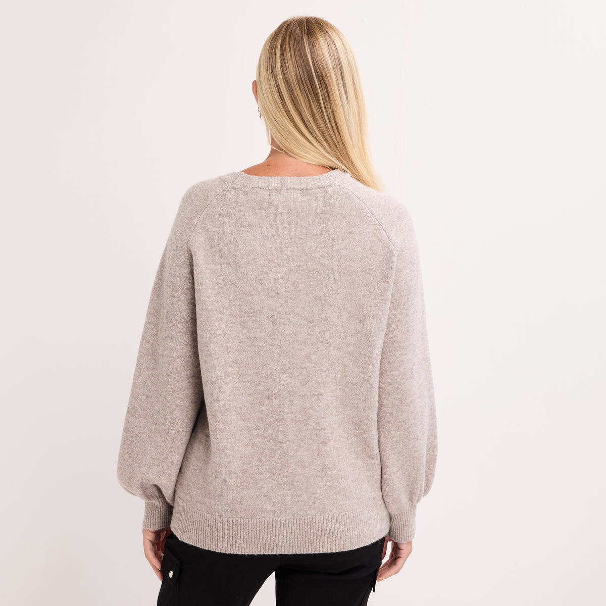 Ladies Lurex Pattern Jumper