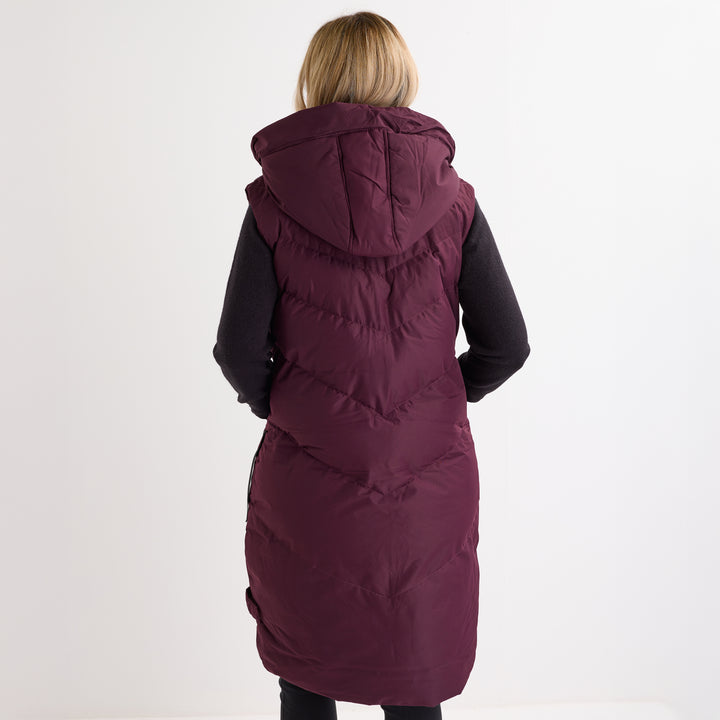 Saint and Sinner Fig Quilted Gilet