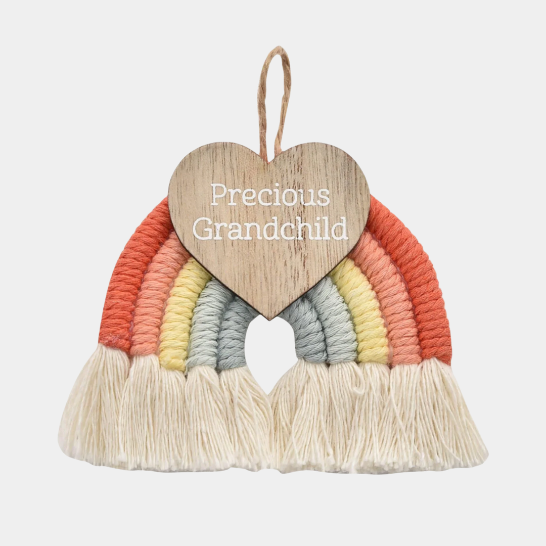 Rainbow Hanging Plaque 'Precious Grandchild'