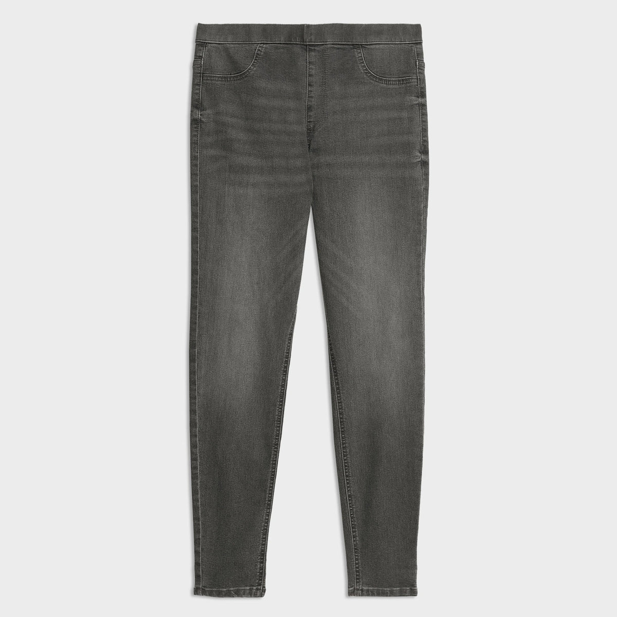Ladies Charcoal High Waisted Jegging
