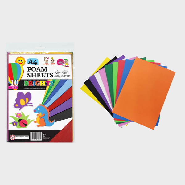 A4 Foam Sheets 10 Pack
