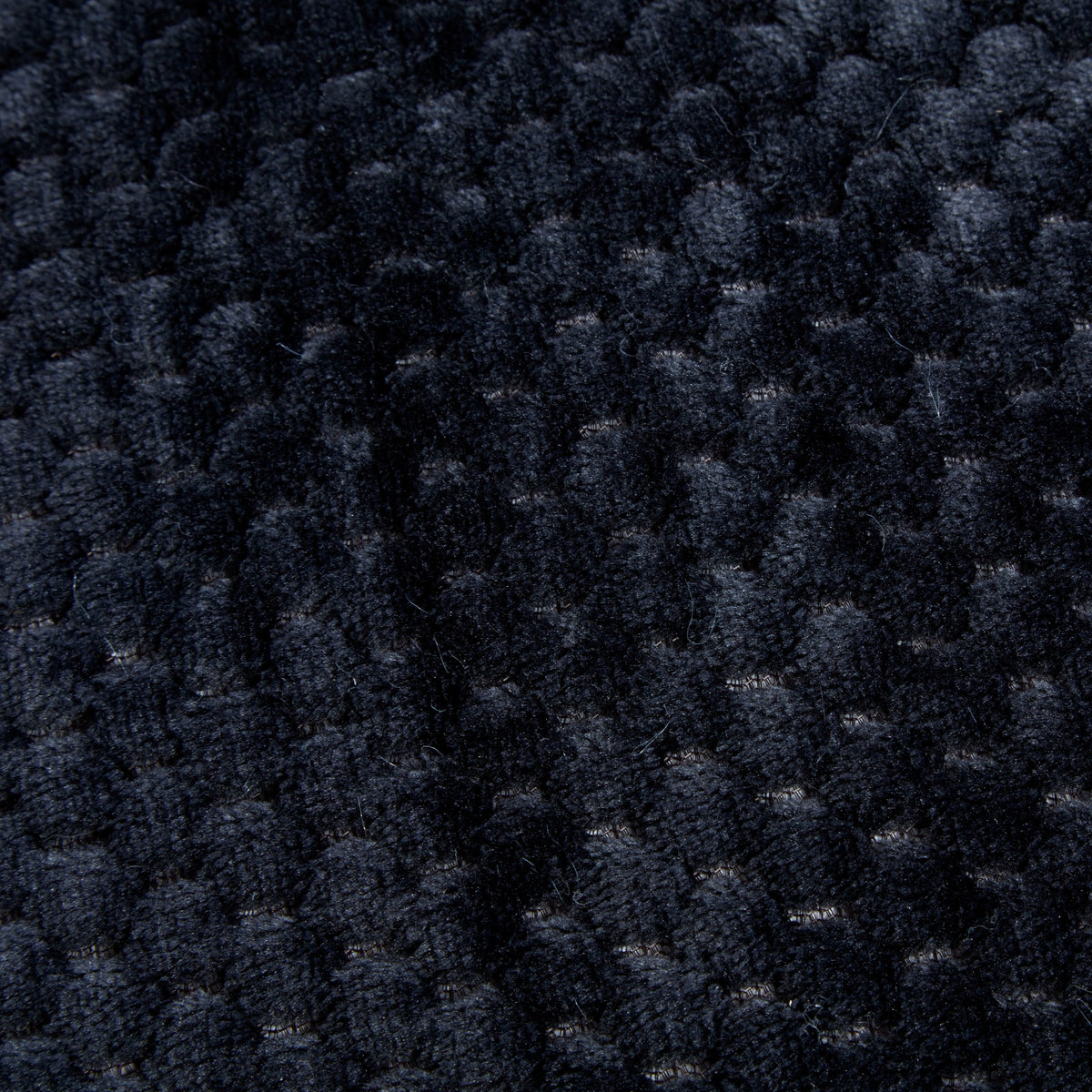 Sleepdown Waffle Teddy Fleece Black Duvet Set