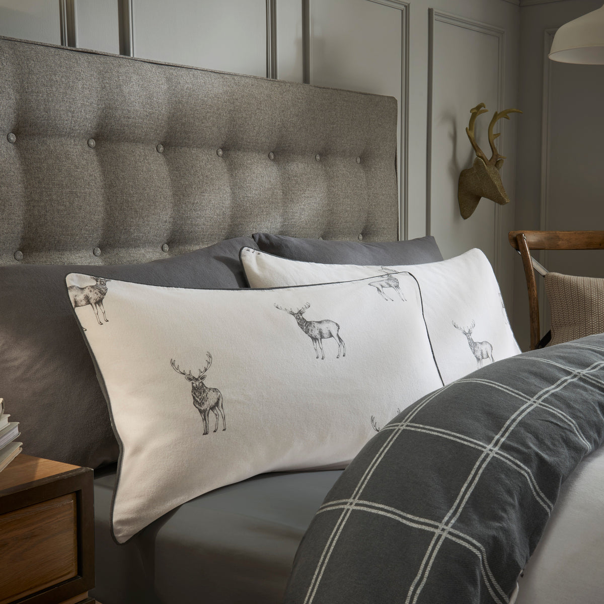 Sleepdown Stag Brushed Cotton Duvet Set