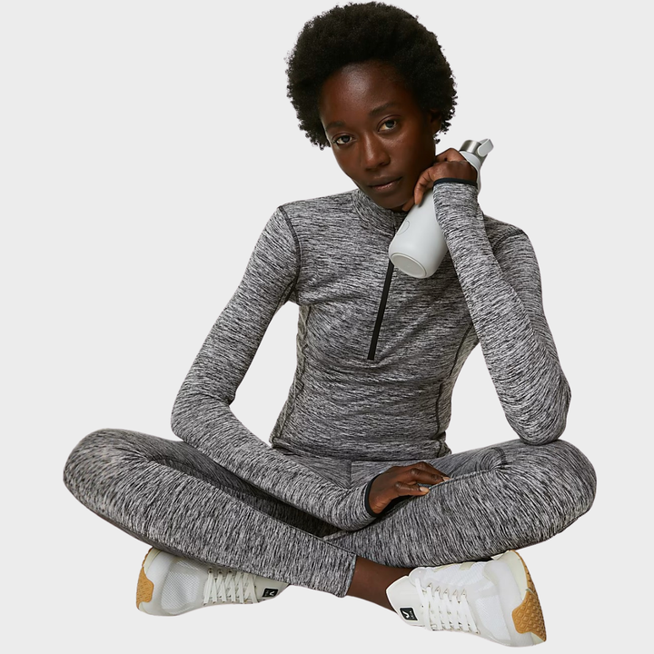 Grey Marl GM 1/4 zip Pull Over