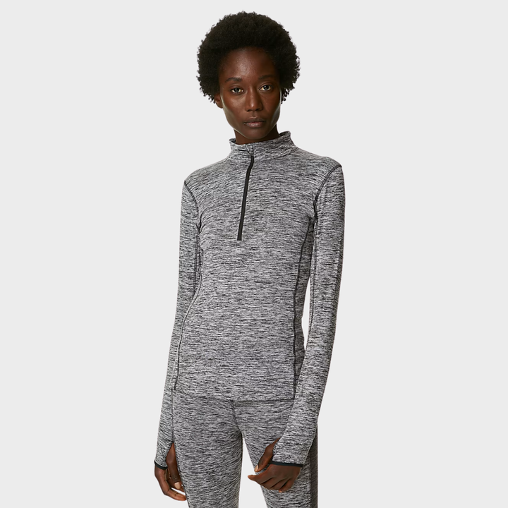 Grey Marl GM 1/4 zip Pull Over