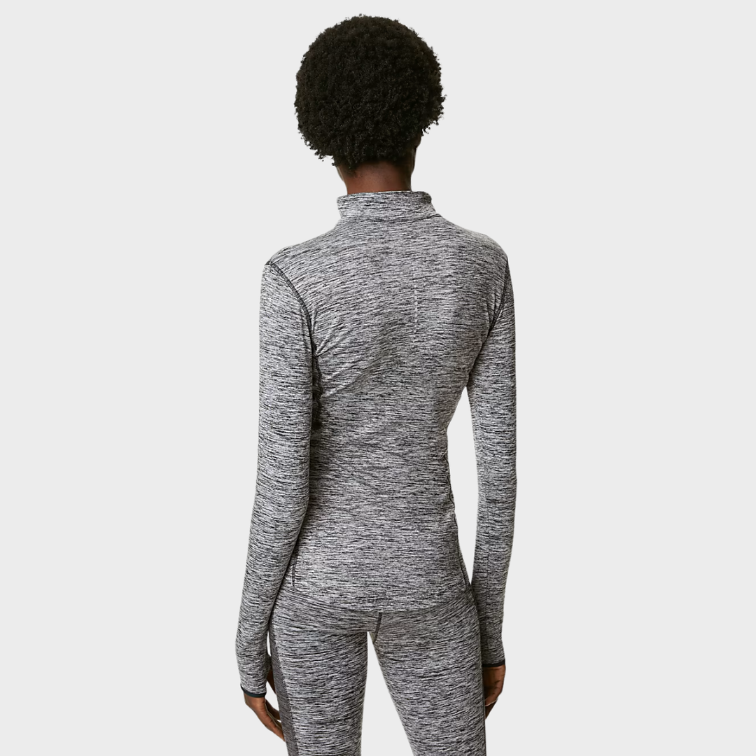 Grey Marl GM 1/4 zip Pull Over
