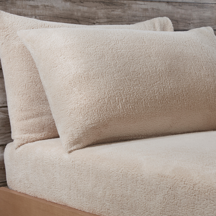 Sleepdown Teddy Fleece Pillowcase Pair