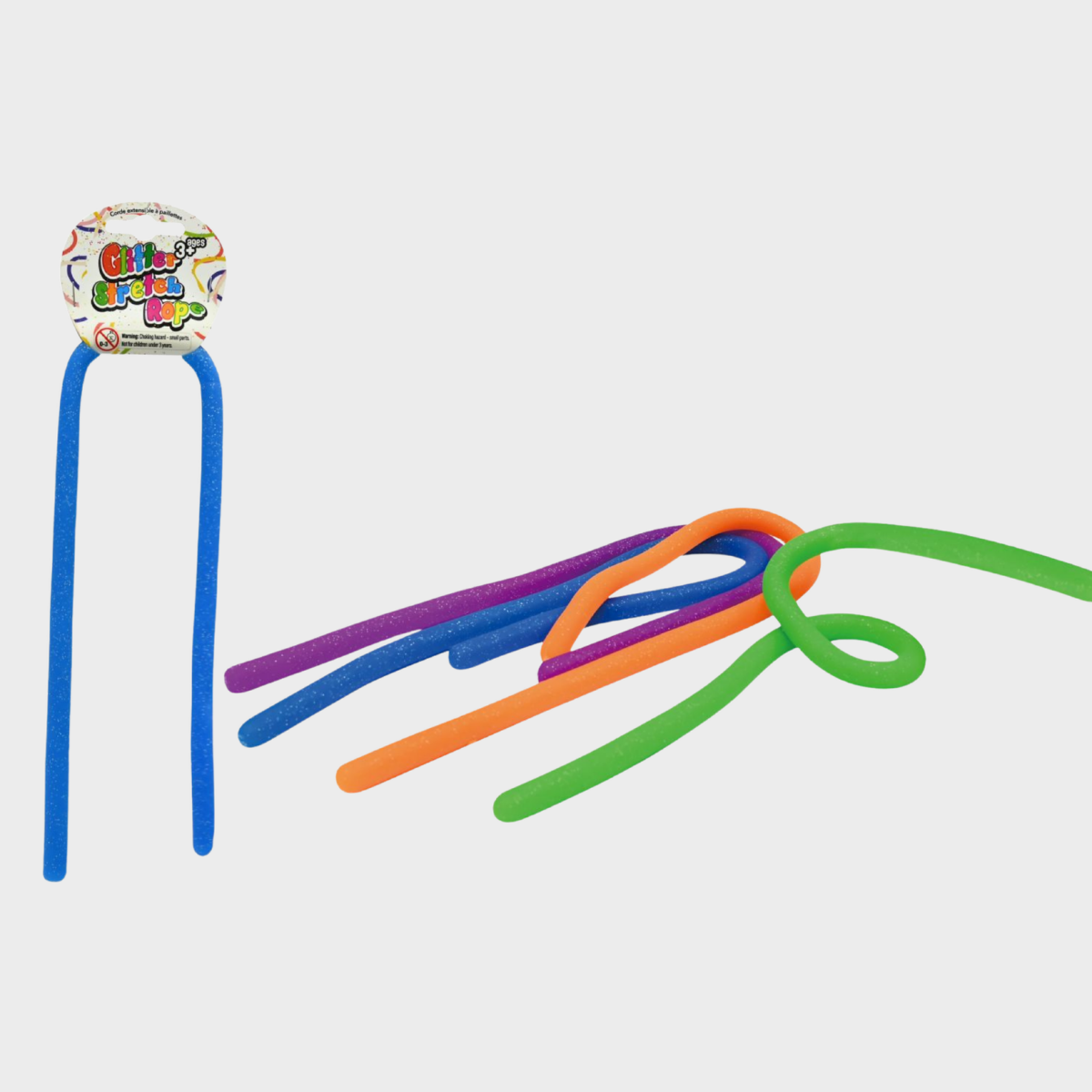 Glitter Stretch Rope 50cm 4 Assorted