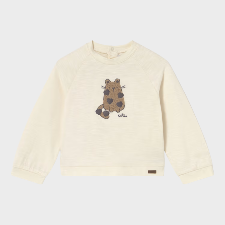 Girls Mouse Applique Top (6M - 4Y)