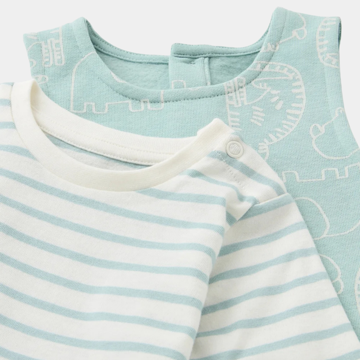 Babies 2pce Dungaree Set